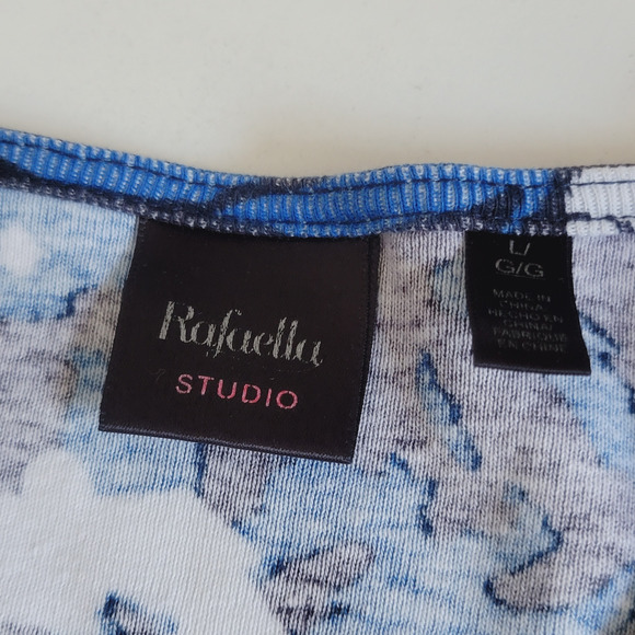 100% Cotton Floral V-neck Career Top L - Picture 4 of 7